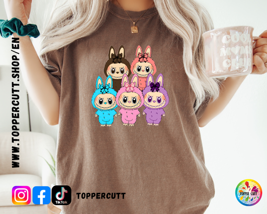 Funny Labubu Neon 67 T-Shirt, Trendy Graphic Tee