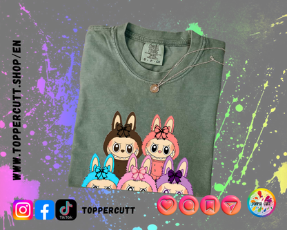 Funny Labubu Neon 67 T-Shirt, Trendy Graphic Tee