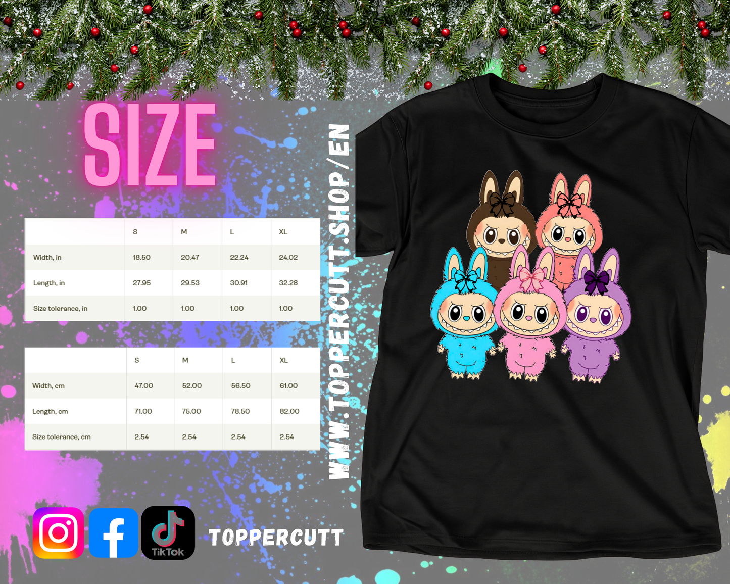 Funny Labubu Neon 67 T-Shirt, Trendy Graphic Tee